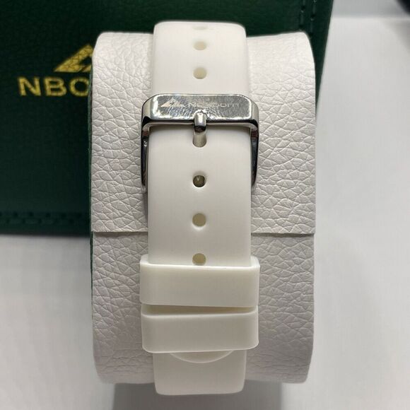 Nbonal NB-1001 Women's White Silicone Strap Analog Dial Quartz Wrist Watch Cv33 - Picture 6 of 11